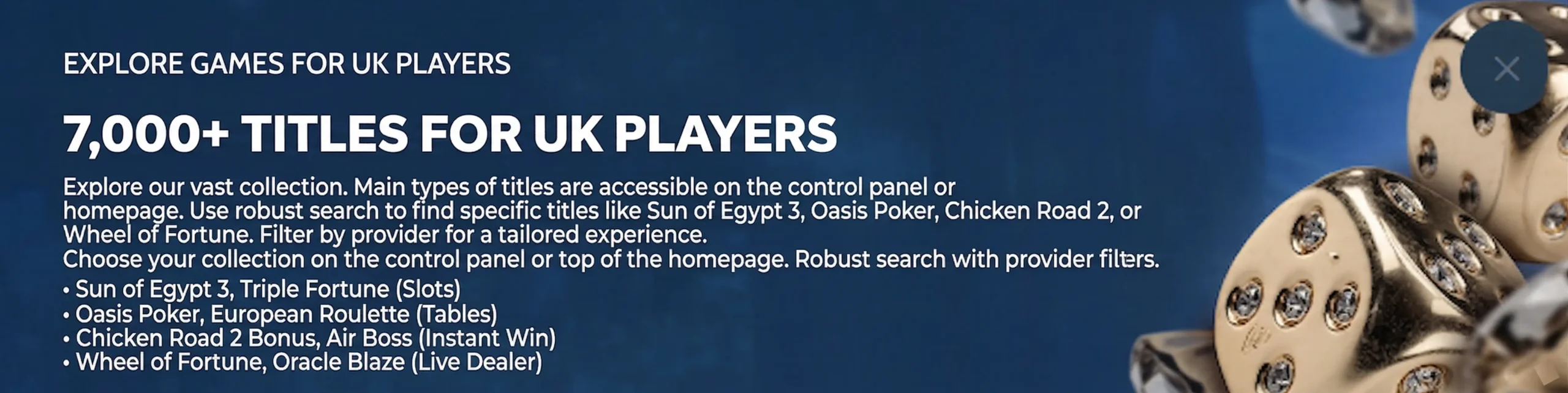 Lobby icons for Revery Play UK games